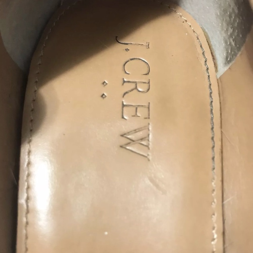 J. Crew Blue Suede Almond Toe Pumps Heels Women 9 - Picture 7 of 8